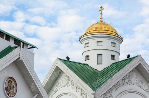 Preview: Roof of white christian church