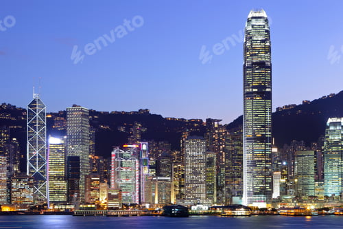 Preview: Hong Kong city at night