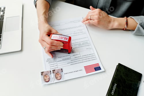 Preview: Making Rejection Stamp On Visa Application
