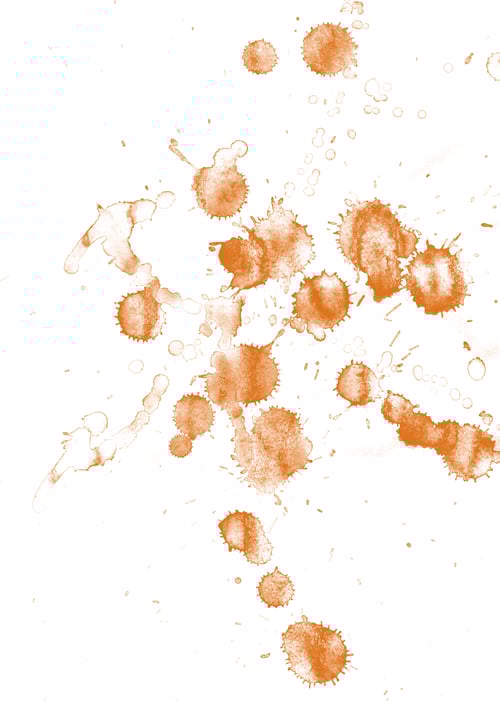 Preview: Abstract Splash Art in Orange Color Scheme