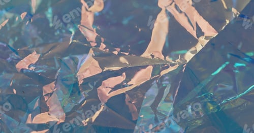Preview: Colorful wrinkled foil