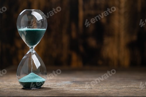Preview: hourglass with green sand