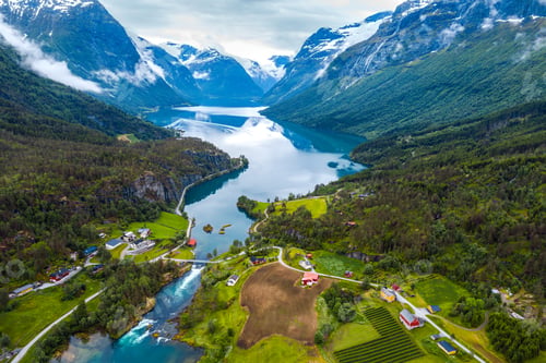 Preview: Beautiful Nature Norway aerial photography.
