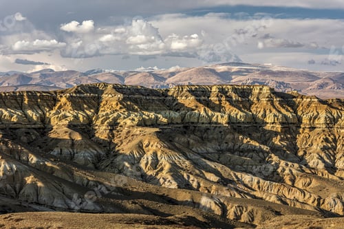 Preview: Unique landscape of Zanda earth forest during the sunset in Ali Prefecture, Tibet, China