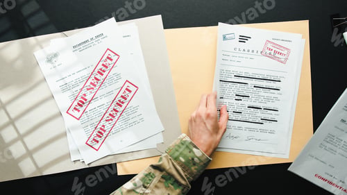 Preview: Top Secret papers on desk
