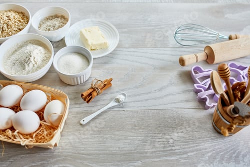 Preview: Homemade production of fresh healthy cookies from natural ingredients