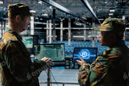 Preview: Team of army experts analyzing missiles flight paths with deep learning