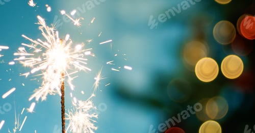Preview: sparkles rising up from a stick background