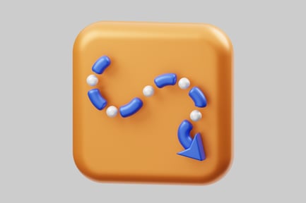 Preview: Directional route arrow on square