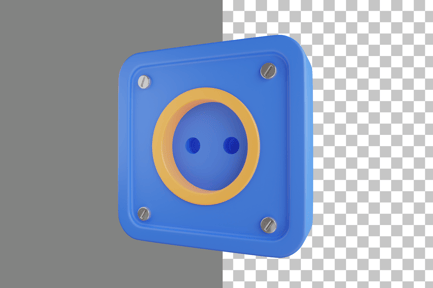 Preview: Power Socket 3D Icon