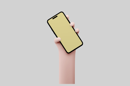 Preview: Hand Holding Smartphone Vertical