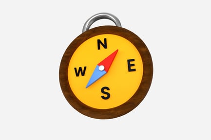 Preview: Compass Eco 3D Illustration