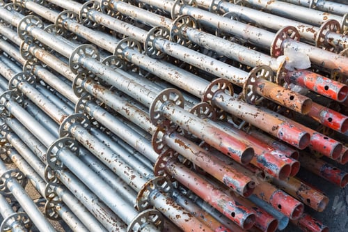 Preview: scaffold pipe closeup