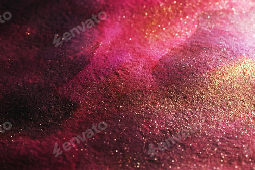 Preview: Watercolor paper background in burgundy tones with golden splashes