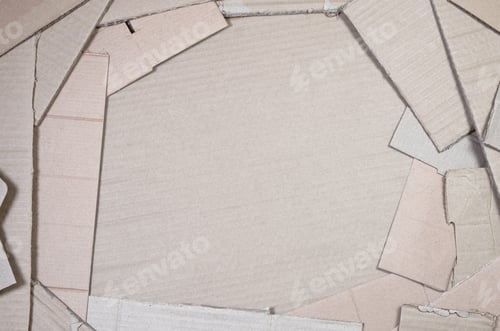 Visualização: Imagem de fundo com muito papel de papelão bege