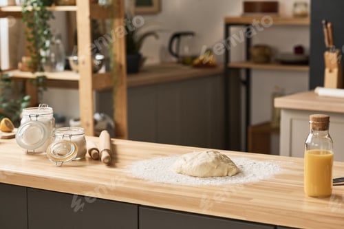 Preview: Homemade dough preparing of r baking