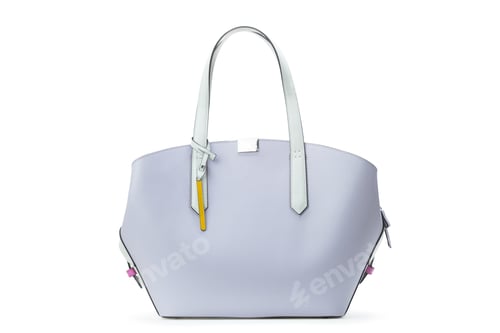 Preview: New leather female bag isolated on white background.