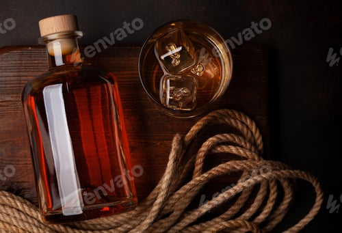 Preview: Bottle with rum