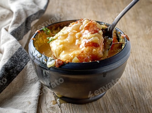 Preview: bowl of french onion soup