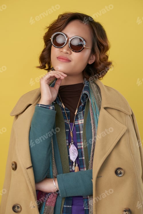 Preview: Woman Wearing Many Layers of Clothes