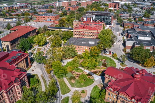 Preview: Aerial View of a Large Public University in Fargo, North Dakota