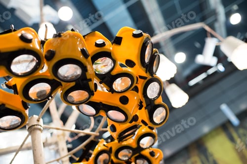 Preview: Abstract Still Life of Yellow and Black Objects