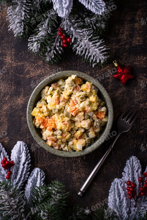Preview: Traditional russian salad Olivier