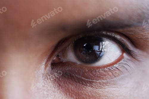 Preview: detail shot of young man eye
