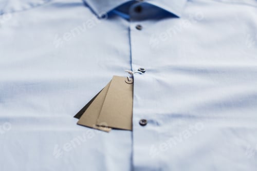 Preview: close up of shirt with price tag