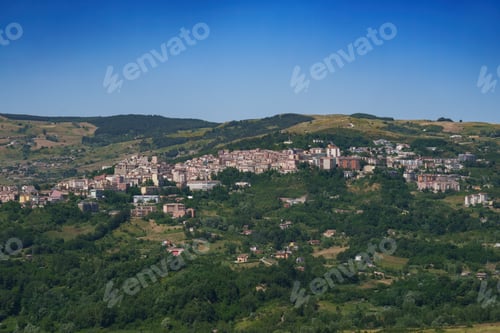 Preview: Landscape in Basilicata from Muro Lucano to Potenza