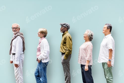 Preview: Diversity Senior People Friends Lifestyle Concept