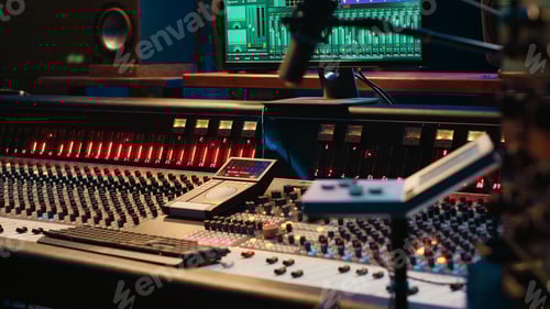 Preview: Sound Mixing Board in a Recording Studio