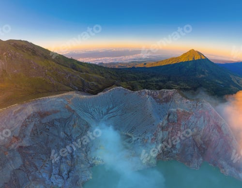 Preview: Nature landscape background in Java island, Indonesia