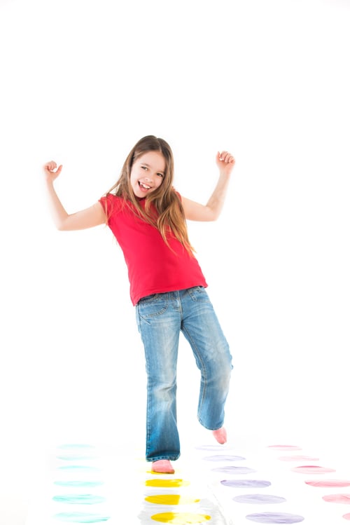 Preview: Smiling cute girl posing in baby clothes