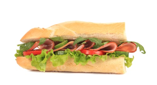 Preview: Half of french baguette sandwich.