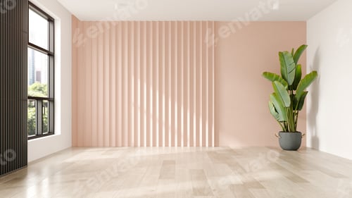 Preview: Interior of modern living room with sofa 3 D rendering