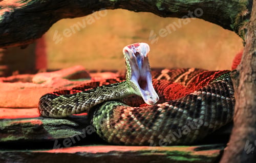 Preview: Eastern Diamondback Rattlesnake Striking