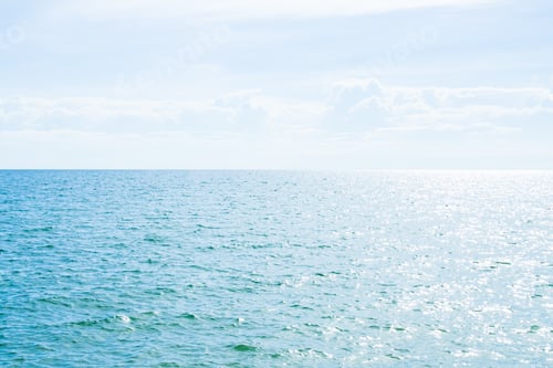 Vista previa: Mar, océano, horizonte, fondo de agua, patrón de textura, vista de la superficie, ola, azul, corto, tranquilo