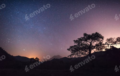 Preview: Colorful summer landscape in the Carpathian mountains. Sunset