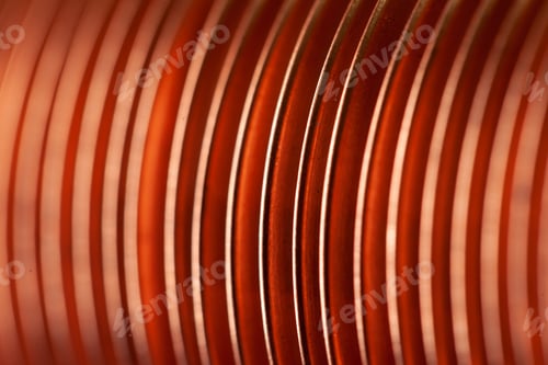 Preview: Close-up flat copper twisted plates at the factory