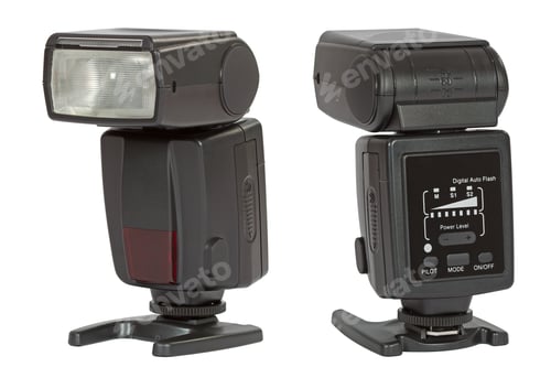 Preview: Digital auto flash, isolated on white background