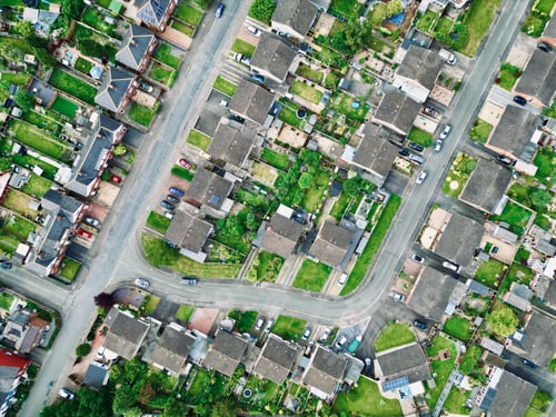 Preview: British Victorian terraced housing estate in United Kingdom