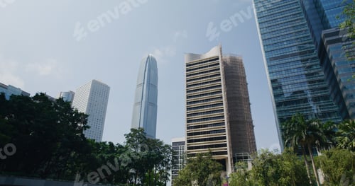 Preview: Low angle view of office tower