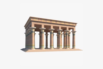 Egyptian Temple with Columns