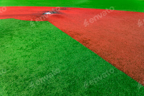 Preview: Outdoor baseball field with copy space