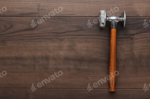 Preview: Kitchen Hammer On The Wooden Table