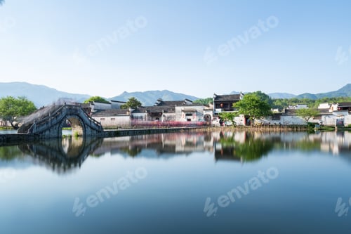 Preview: a village in the chinese paintings