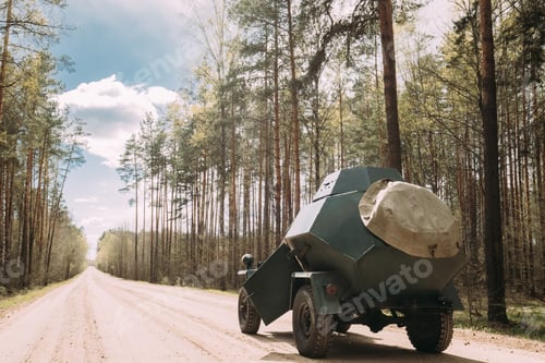 Preview: Russian Armored Soviet Scout Car BA-64 Of World War II Parking I