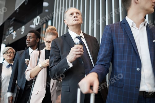 Preview: Senior man registering at the airport