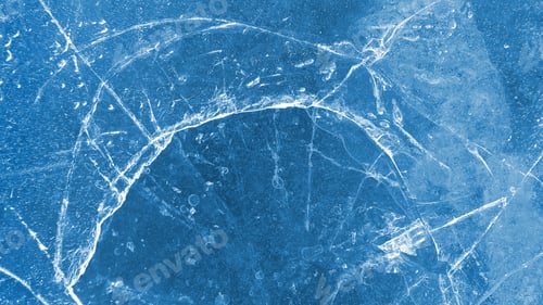 Preview: Brittle ice on the surface of a frozen river